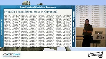Voxxed Thessaloniki 2018 - Enough java.lang.String to Hang Ourselves … by  Heinz Kabutz
