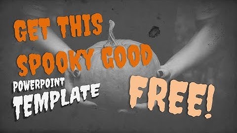 FREE Halloween Powerpoint Video template Tutorial