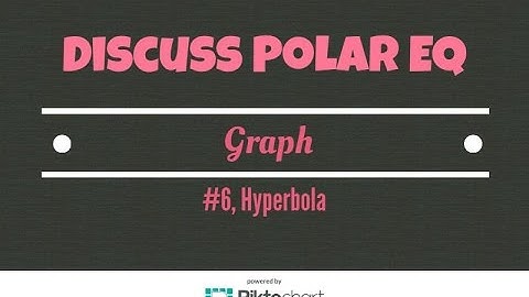 Discuss the polar equation and graph by hand #6 Hyperbola