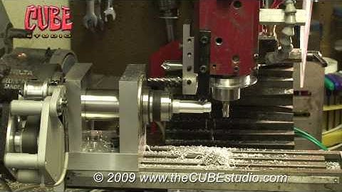 Mini Machining Center - final design 4th axis - scratch built servo powered