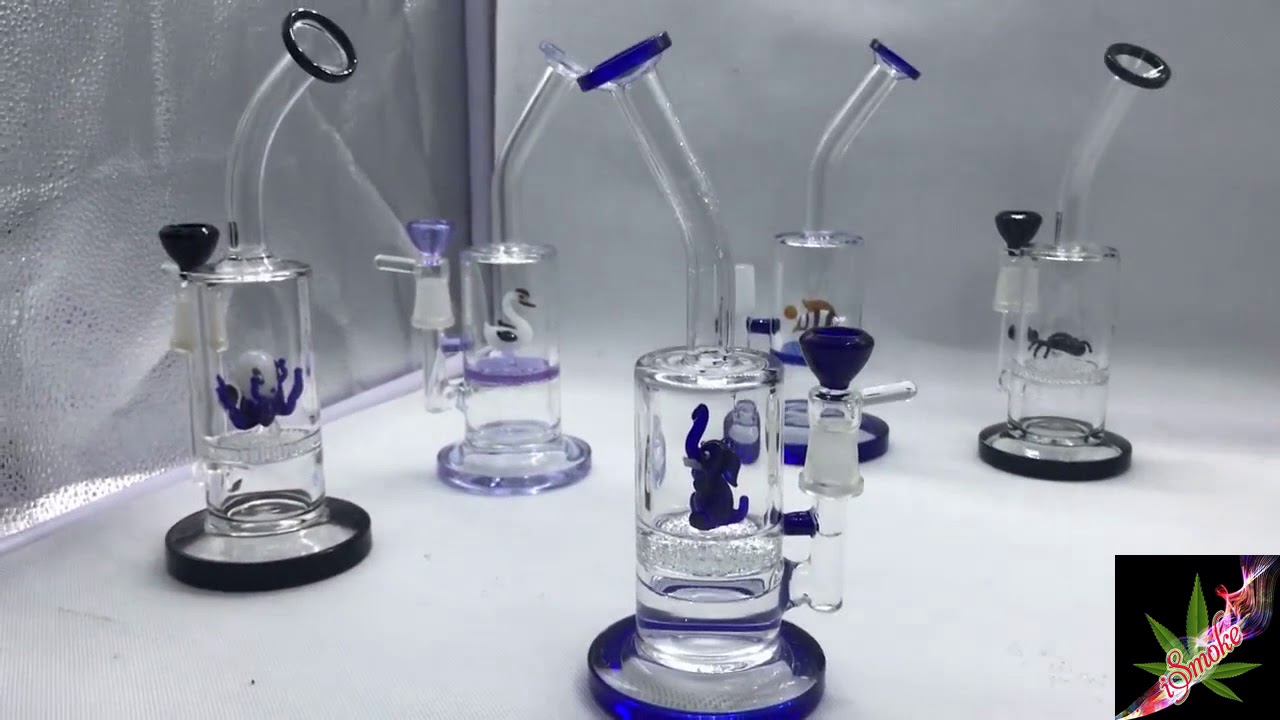 Honeycomb Animal Glass Dab Rig Bong Cool Funny Octopus Elephant Water Pipes Oil Rigs