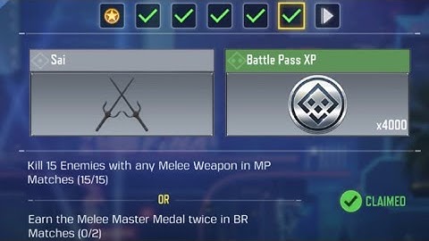 Call Of Duty Mobile Kill 15 Enemies with any Melee Weapon in MP Matches Task Complete