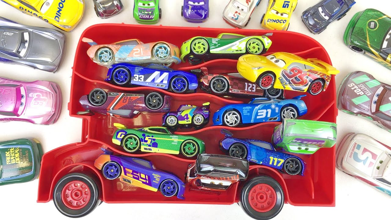 Cars Toys Big Bus and Racers Diecast Mattel YouTube