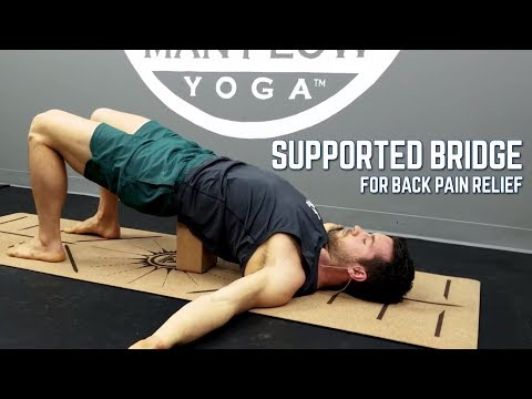 Supported Bridge for Back Pain Relief - Counter Sitting at a Desk