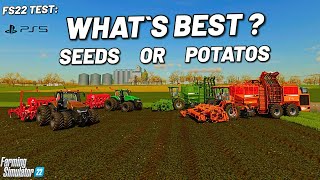 FS22 Test : What Is Best of Seeds Or Potatos ? - Farming Simulator 22 PS5