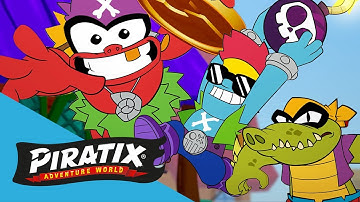 La leyenda del tesoro PIRATIX 🪙 🏴‍☠️ Serie de DIBUJOS para NIÑOS | Programa de acción