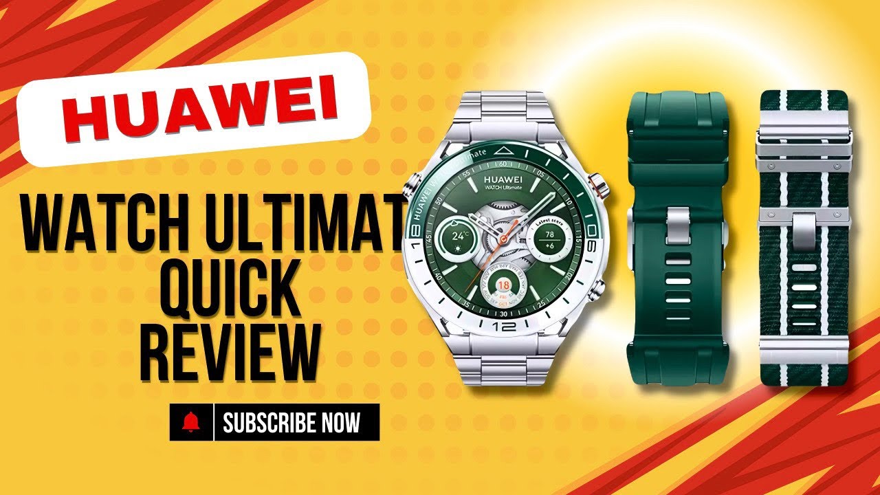 Huawei Watch Ultimate Green: Hands-On & Quick Review, Specs 
