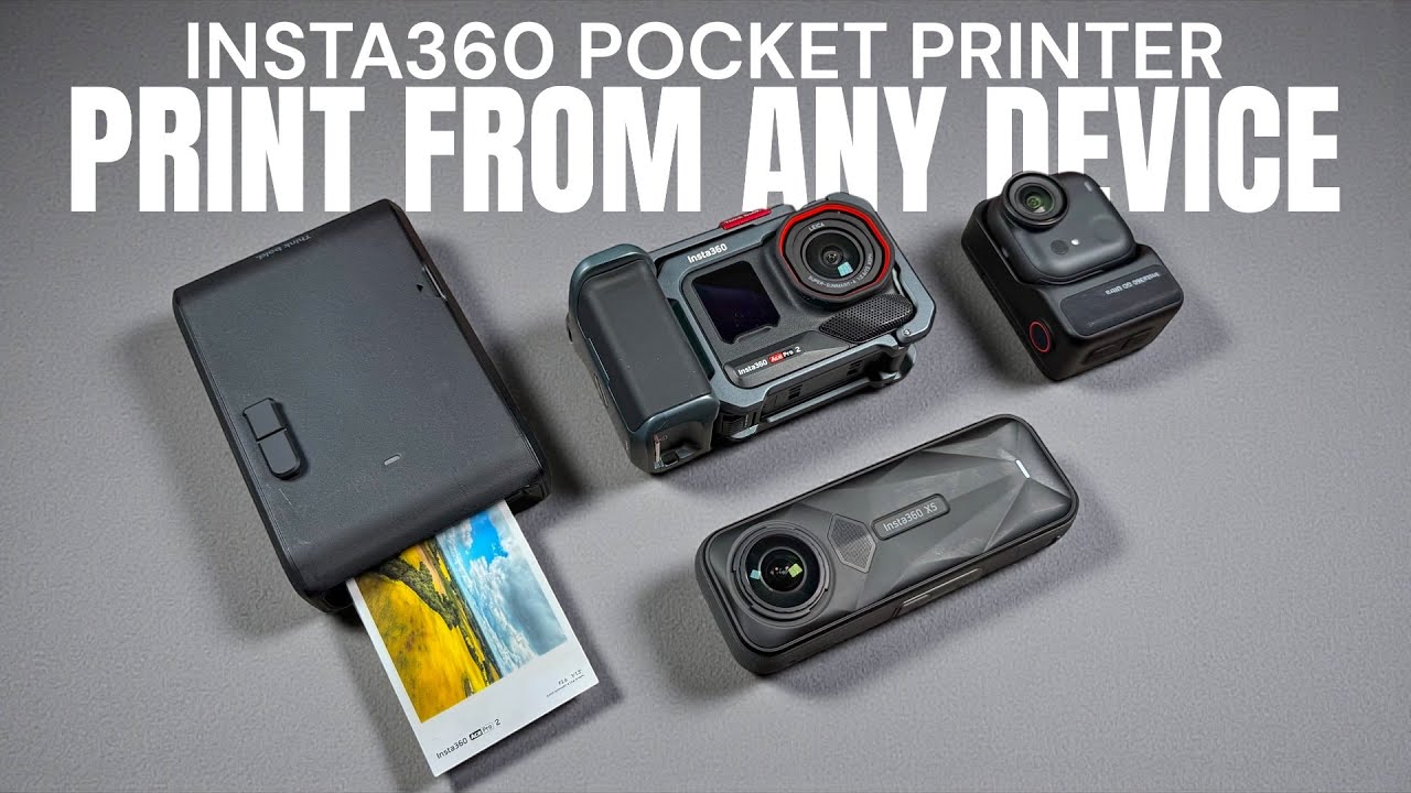 Обновление для карманного принтера Insta360 — печать с любого устройства.