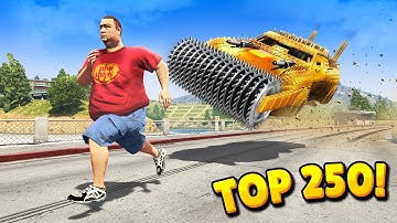 TOP 250 FUNNIEST FAILS IN GTA 5 (Part 6)