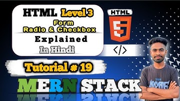 Checkbox & Radio Buttons in HTML (Hindi) | HTML Forms Tutorial in Hindi | MERN Stack #19 #mernstack