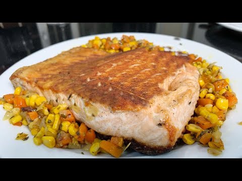 Salmón con vegetales - forma económica