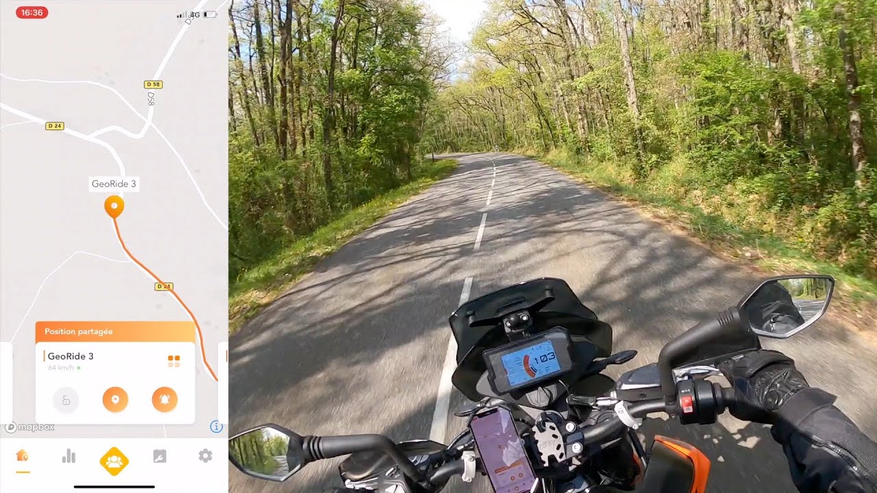 GeoRide, le traceur gps moto pour KTM