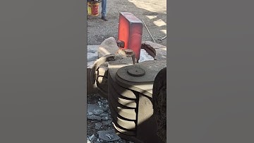 High temperature forging of giant rectangular iron blocks | Amazing heavy duty forge video