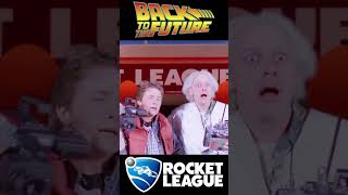 Rocket League in Back to the Future
