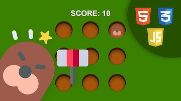 Whack-A-Mole Game - HTML, CSS, and JavaScript
