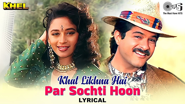 Khat Likhna Hai Par Sochti Hoon - Lyrical | Khel | Lata Mangeshkar, Mohammed Aziz | 90's Love Hits
