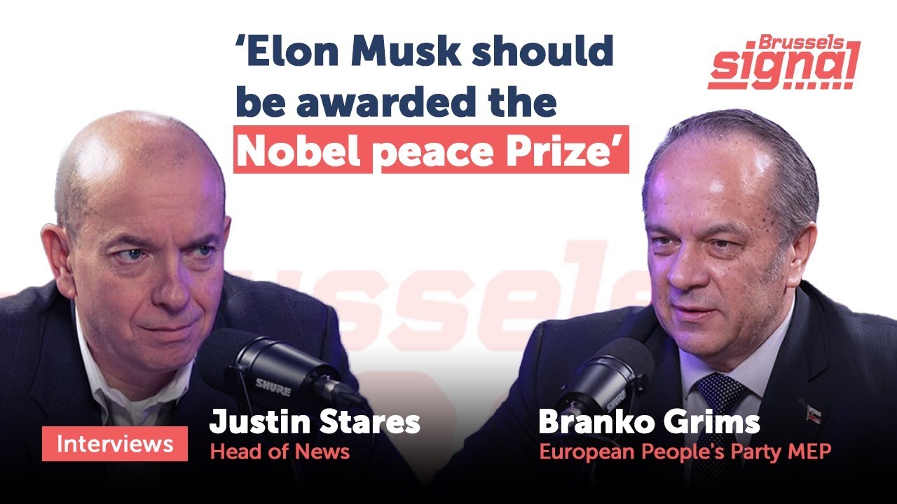 &lsquo;Elon Musk should be awarded the Nobel peace Prize&rsquo; In interview: Slovenian MEP Branko Grims