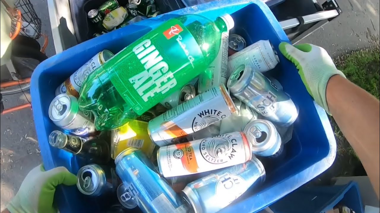 Wednesday night bottle picking￼