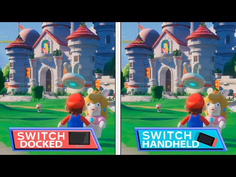 Mario + Rabbids Sparks of Hope | Docked vs Handheld | Switch Graphics Comparison & FPS