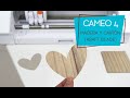 Corte de madera y cartón en Silhouette Cameo 4 (Kraft Blade 3mm)
