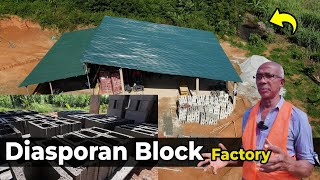 Diasporan Building Business in Ghana | A Block factory in Agyedam