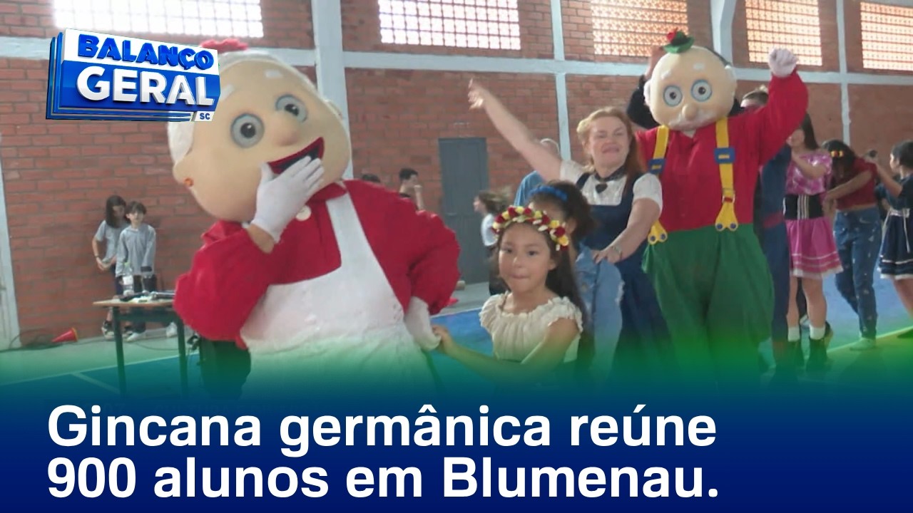 Gincana germânica reúne cerca de 900 alunos nas escolas Victor Hering e Elza Pacheco - Foto