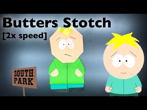How To Make Origami Butters Stotch South Park[2x speed]
