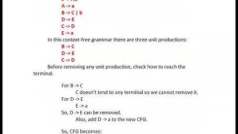 Reduction of Context-free Grammar - Theory of Computation