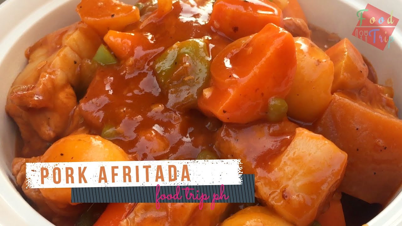 Pinoy Pork Afritada afritada recipe afritadang baboy 
