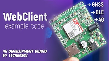 WebClient Example code for 4G development board by techiesms