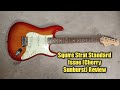 Squier Stratocaster Standard Issue 2005 Cherry Sunburst (Beginner Review)