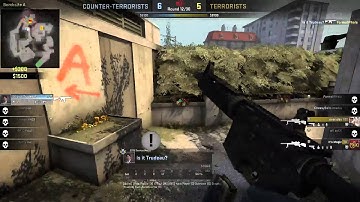 Sick 1 v 4 Clutch on Overpass (Counter-Strike: Global Offensive)
