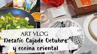 ART VLOG | Desafío Cajade y cocina oriental / Cajade challenge and oriental cuisine