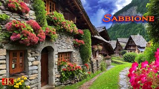 Sabbione หมู่บ้านยุคกลางที่สวยที่สุดพร้อมบ้านหินในสวิตเซอร์แลนด์