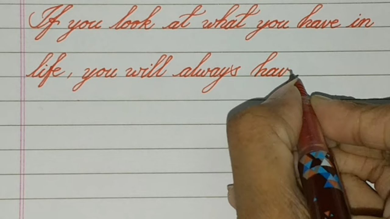 how do you get good handwritingMotivational quote YouTube