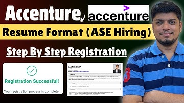 🔥Accenture Step By Step Registration 2025 Accenture Resume Format |Accenture Off-Campus HIRING 2025 