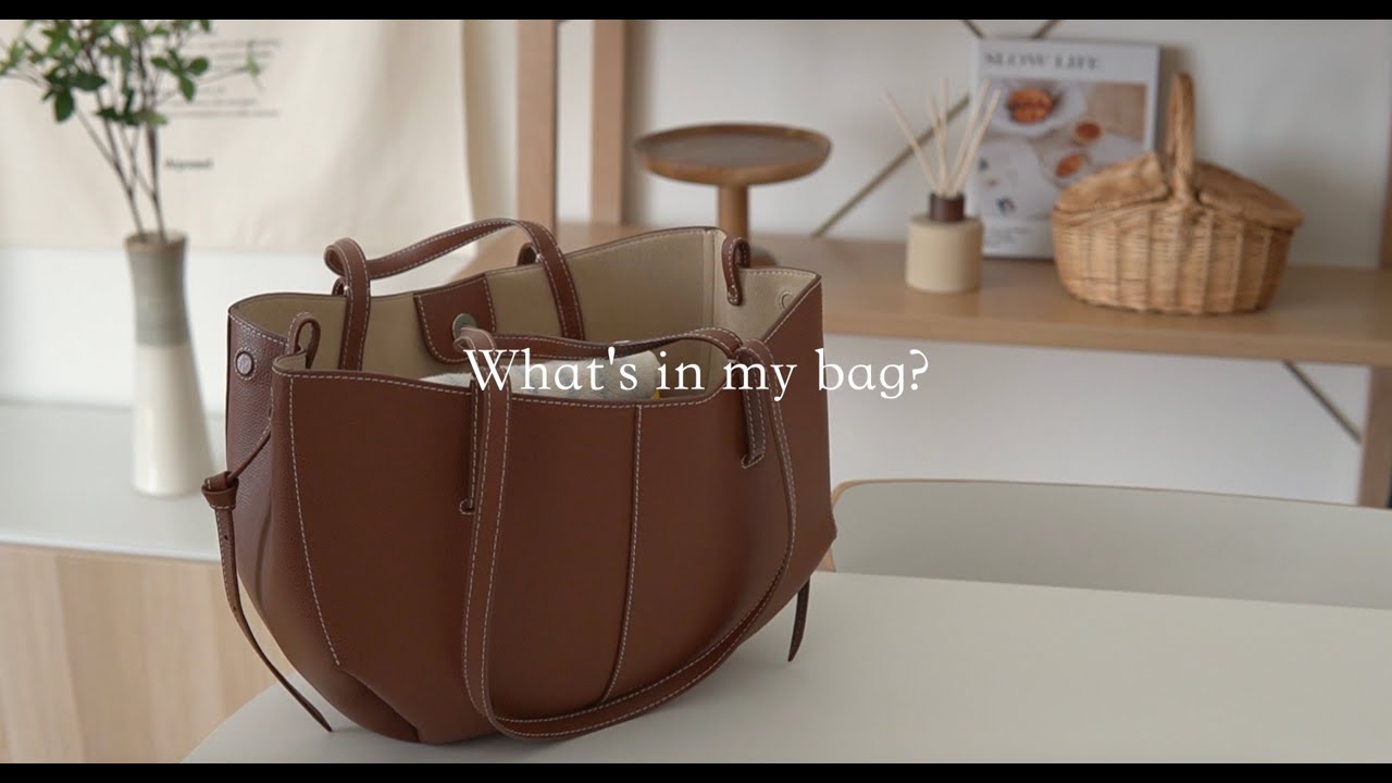 【What's in my bag?】ASMR｜心配性なわたしの多すぎるバッグの中身｜polene｜息子と出かける時のわたしのバッグの中身｜