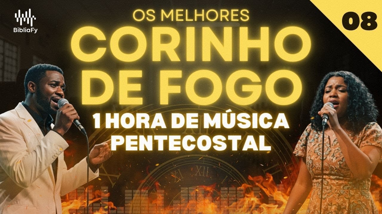 [🔥CORINHO DE FOGO ]⏰1 HORA de Louvor Pentecostal Raiz | Lyric Video