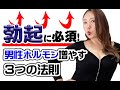 【勃起力に超大事!】 男性ホルモンの増やし方3つの法則をご紹介します。