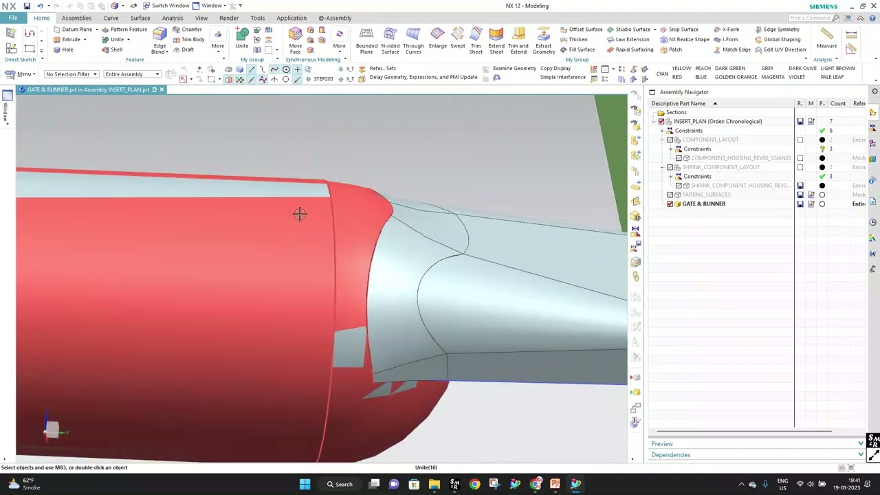 RV MOULD DESIGN # PLASTIC MOULD DESIGN # UG NX-12 # MOLD DESIGN TRAINING VIDEO-2