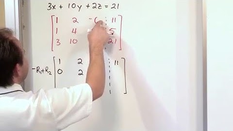 Lesson 15 - Solve Systems Of Equations With Row Reduction, Part 5 (Linear Algebra)