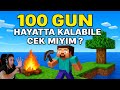 Minecraft Küçücük Issız Adada 100 Gün Hayatta Kaldım!