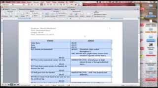 Reset Margins & Finishing Formatting Table MS Word