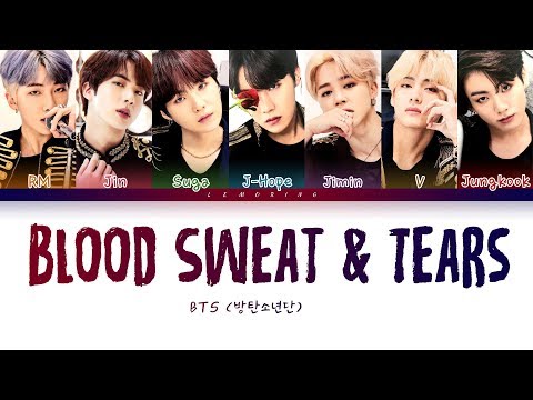 BTS - Blood Sweat & Tears (방탄소년단 - 피 땀 눈물) [Color Coded Lyrics/Han/Rom/Eng/가사]