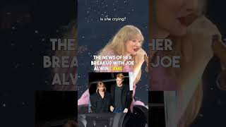 Taylor Swift is wiping off her tears while performing on stage for The Eras Tour 😢💔🥺