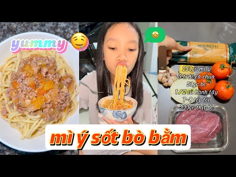 Cách nấu mì ý - TÍ TỞN CHẠY RA ĐÓN THẢO NGUYÊN VÀ CÁI KẾT 🥲 Mì Ý Sốt Bò Bằm NGON BẤT BẠI 🍝🤤😘 SAM CHANNEL ❤️❤️❤️