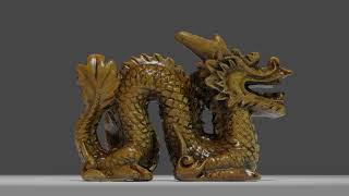 My first photogrammetry success - 10cm dragon statue