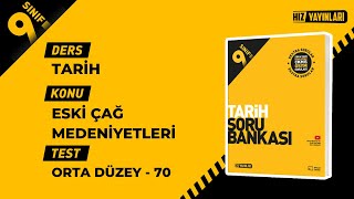 Test 70 | Hız Yayınları 9. Sınıf Tarih Soru Bankası | Orta Çağ Medeniyetleri