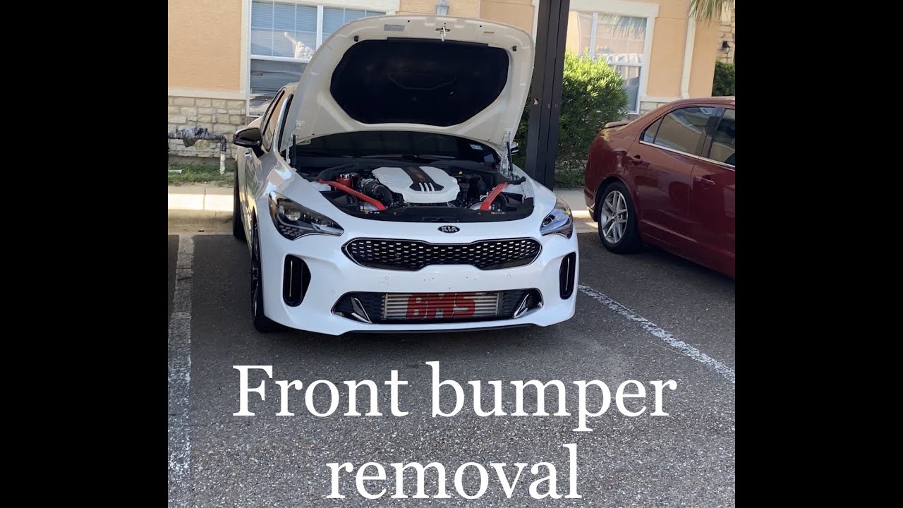 Kia stinger front bumper removal (20182022) YouTube