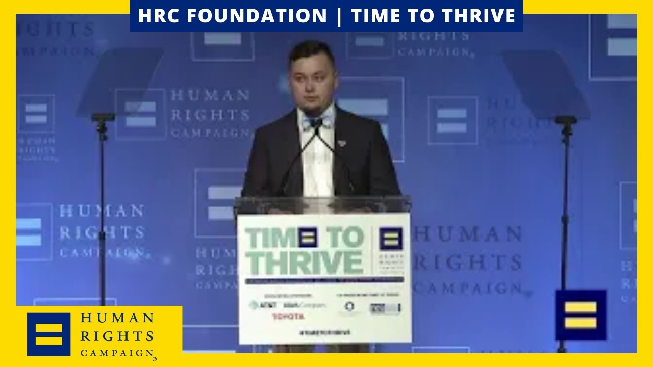 Youth Ambassador Lucas Segal Speaks at the 2019 HRC Time to THRIVE ...